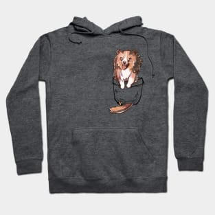 Pocket Cute Sheltie Dog Hoodie